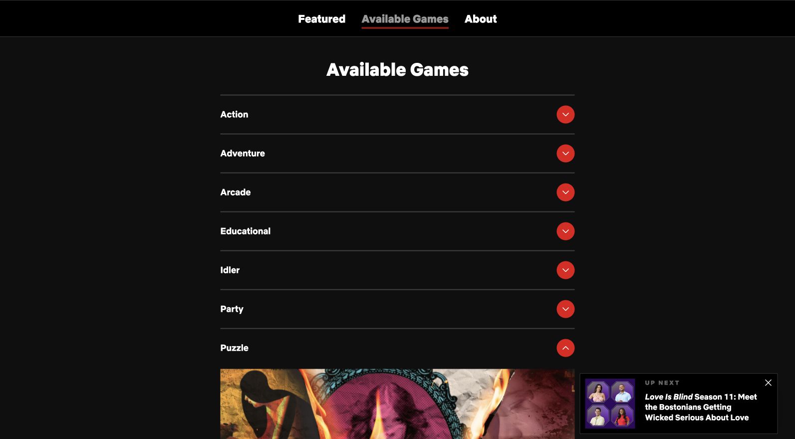 Observed Netflix Tudum Puzzle catalog expanded